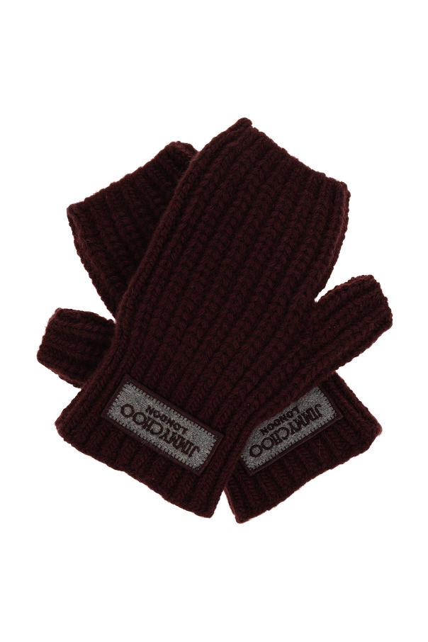 Wool gloves with logo od Jimmy Choo