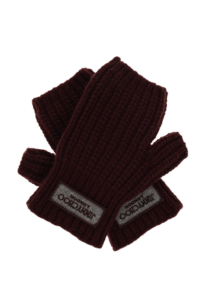 Guantes de lana con logotipo