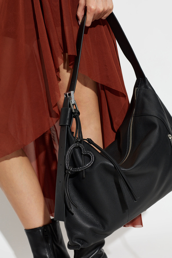 AllSaints Leather keyring ‘Heart’