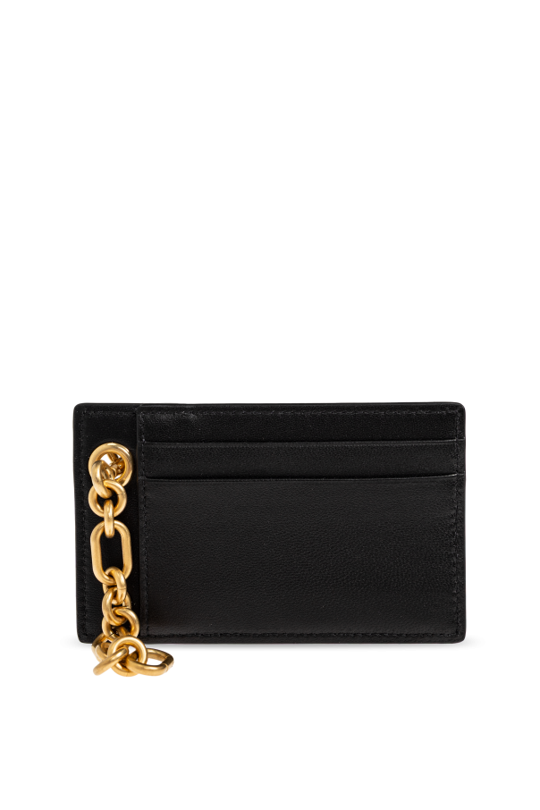 Leather cardholder with chain od Balmain