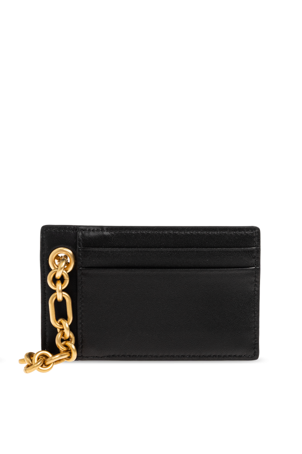 Leather card holder with chain od Balmain