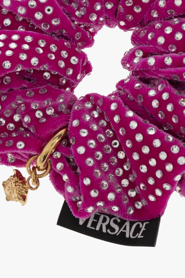Versace PINK Velour hair tie