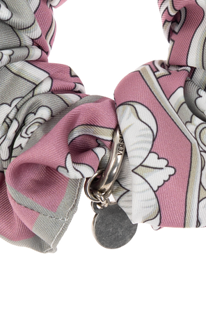 Versace Seidenes Haarband mit Print „Neoclassical Barocco“