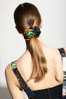 Versace BLACK Scrunchie with logo