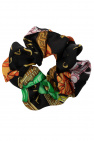 Versace BLACK Scrunchie with logo