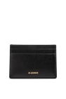 JIL SANDER BLACK Leather card holder