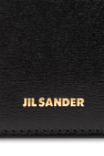 JIL SANDER BLACK Leather card holder