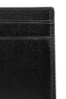 JIL SANDER BLACK Leather card holder