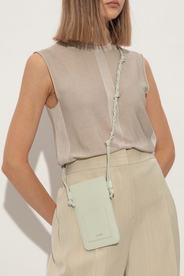 JIL SANDER Funda de cuero para teléfono