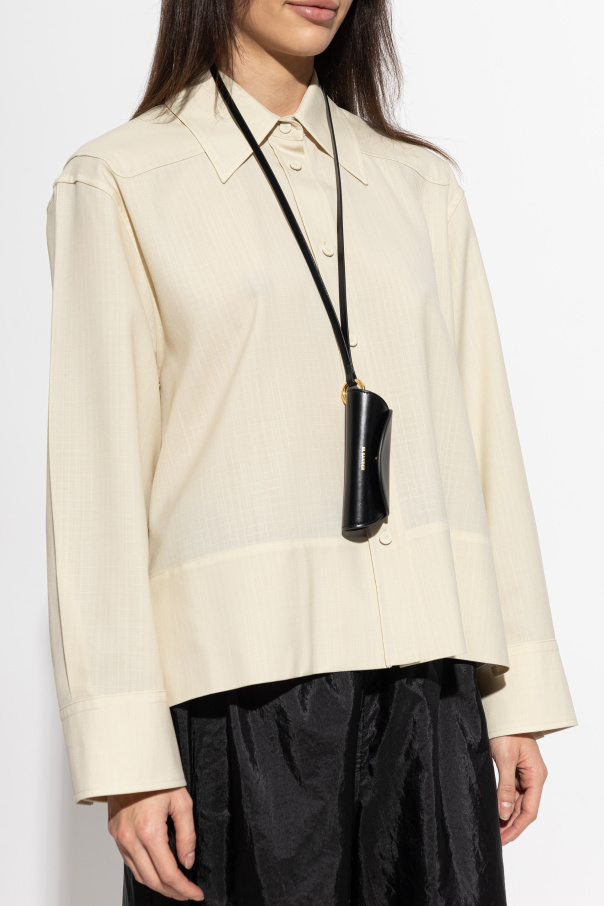 JIL SANDER Key pouch on a belt