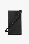 JIL SANDER BLACK Strapped phone holder
