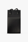 JIL SANDER BLACK Strapped phone holder