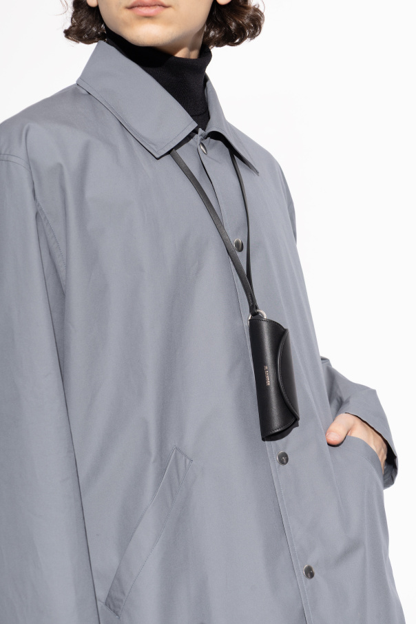 JIL SANDER Estuche de cuero para llaves