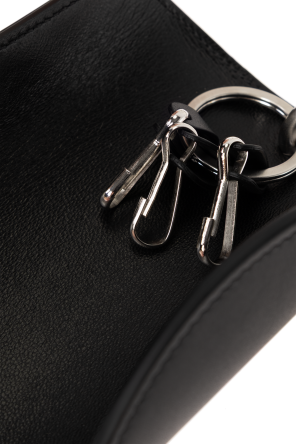 JIL SANDER Estuche de cuero para llaves