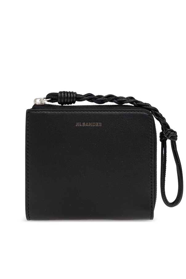 Logo leather wallet od JIL SANDER