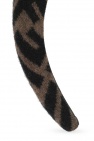 Fendi Kids BROWN Logo-patterned headband
