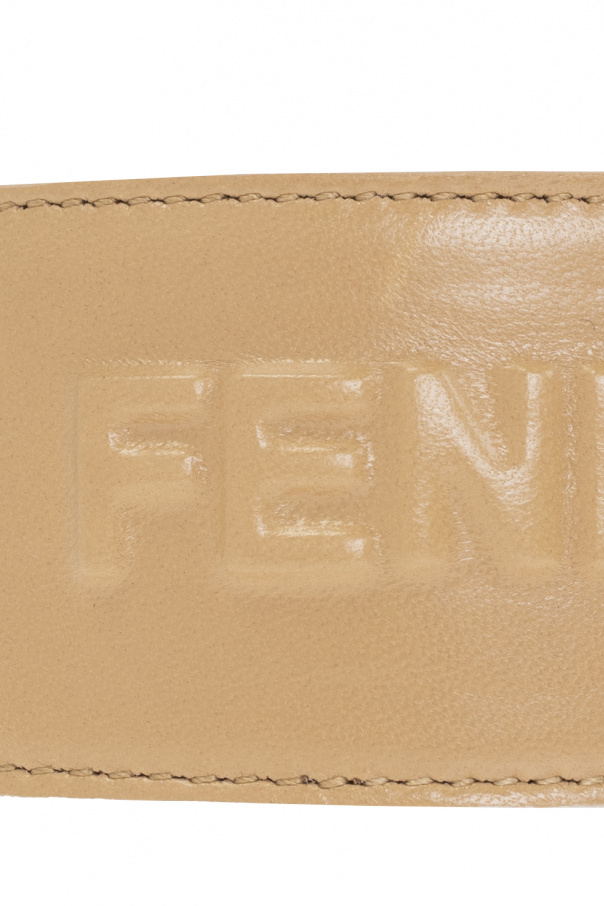 Fendi Kids Leather FF-buckle