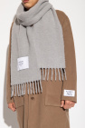 Maison Kitsuné GREY Scarf with logo