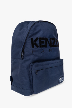 Kenzo Kids Grey Pink Smooth Leather Mini Belt Bag