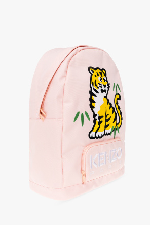 Kenzo Kids Box Backpack with logo