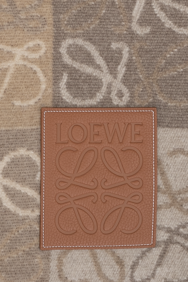 Loewe brooch sweter ozdobiony piorami strusia loewe brooch pulower white print