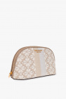 Kate Spade beige Wash bag with ‘Spade Flower’ jacquard pattern