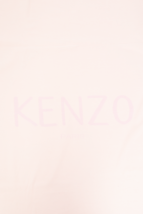 Kenzo Kids Cotton blanket with logo