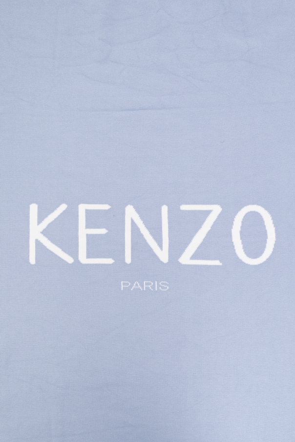 Kenzo Kids Cotton blanket with logo