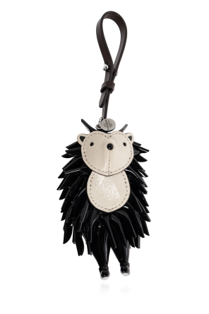 Bag charm with hedgehog motif