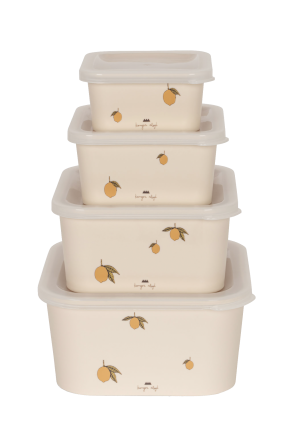 Set of four food containers