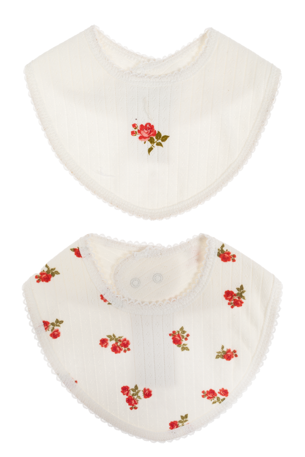 Konges Sløjd Bib with floral pattern