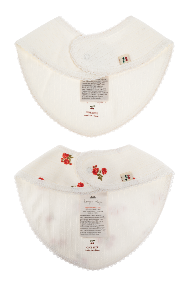 Konges Sløjd Bib with floral pattern
