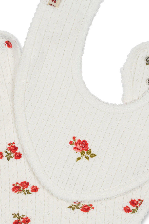 Konges Sløjd Bib with floral pattern