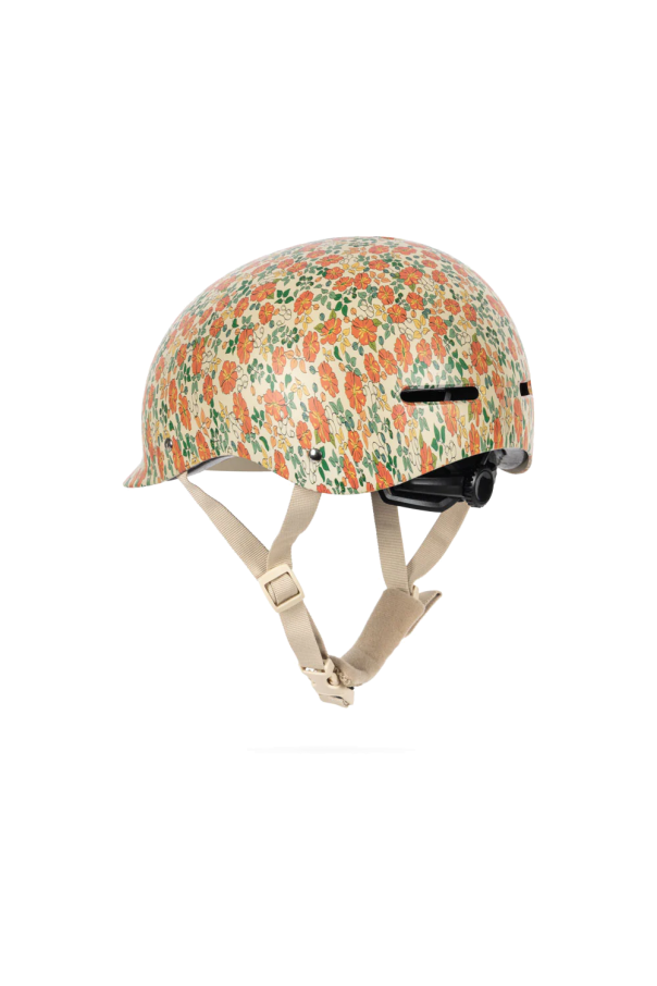 Konges Sløjd Kask rowerowy z motywem kwiatowym