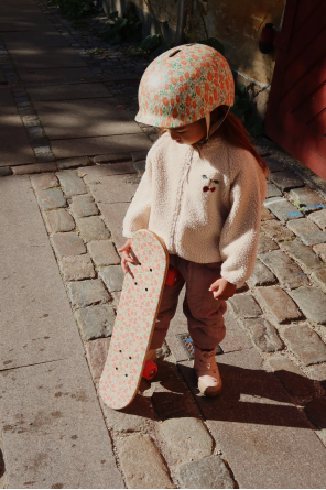 Konges Sløjd Kask rowerowy z motywem kwiatowym