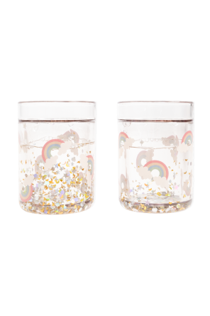 Dúo de tazas con purpurina