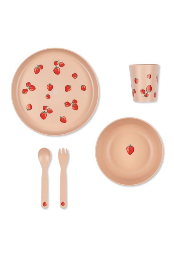 Set: bowl, plate and cutlery od Konges Sløjd