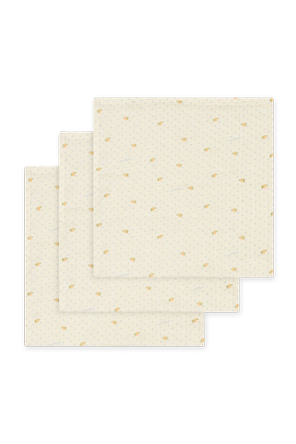 Three-pack of muslin diapers