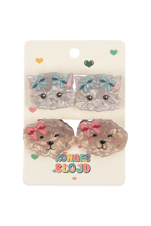 Set of four hair clips od Konges Sløjd