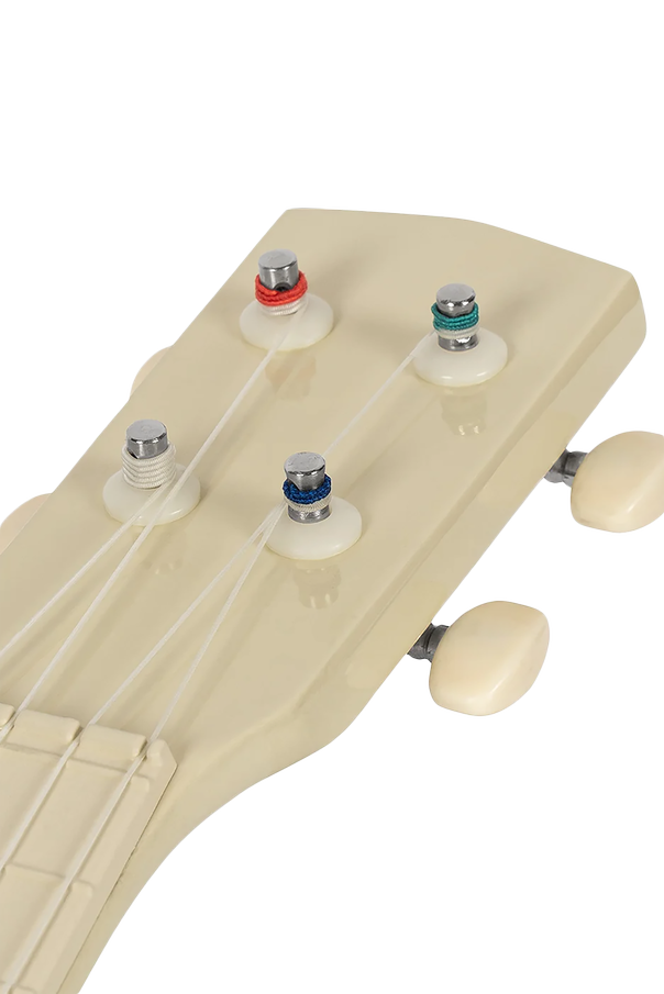 Konges Sløjd Ukulele exclusivo para crianças com decoração de ursos e acabamento creme