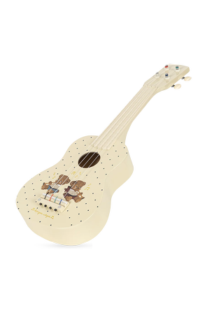 Ukulele infantil de Konges Sløjd con diseño de ositos y acabado
crema