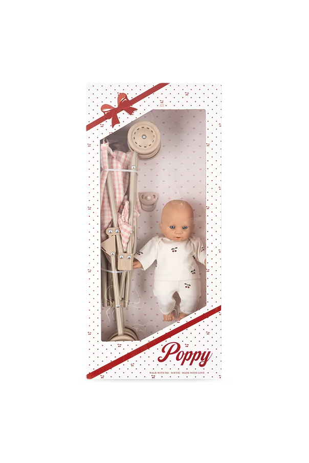 ‘Poppy’ Stroller Set: stroller, doll od Konges Sløjd