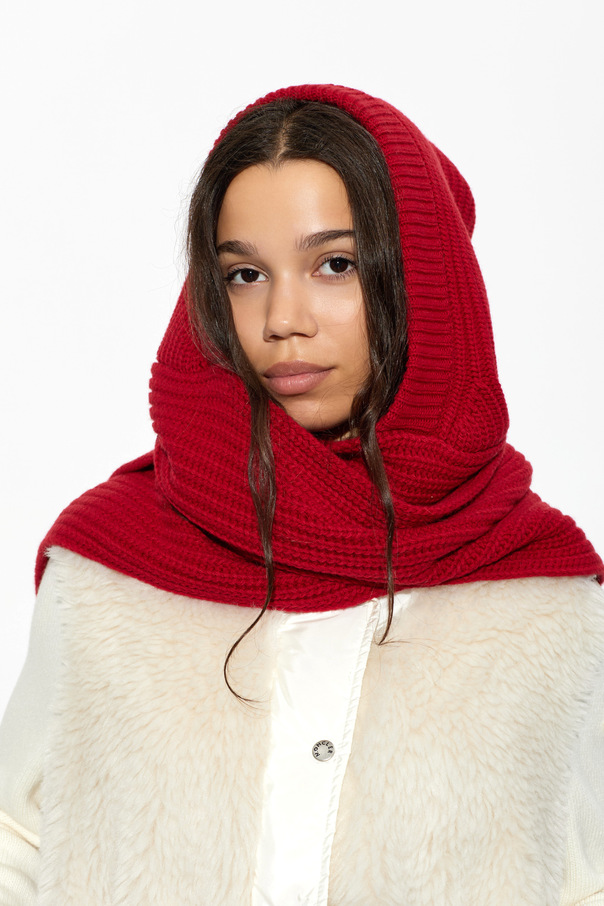Moncler Wool Hooded Scarf