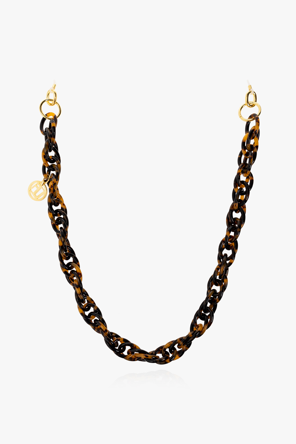 Linda Farrow tortoiseshell sunglasses chain