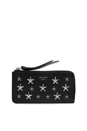 Leather wallet with logo