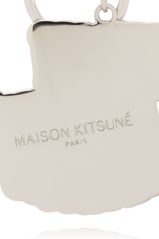 Maison Kitsuné Keyring with logo