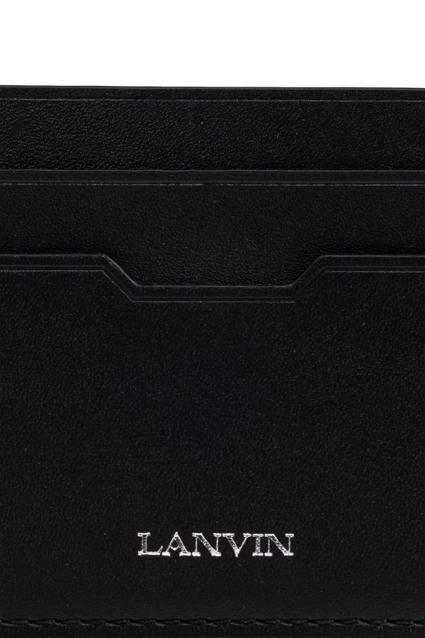 Lanvin Funda de tarjetas de cuero