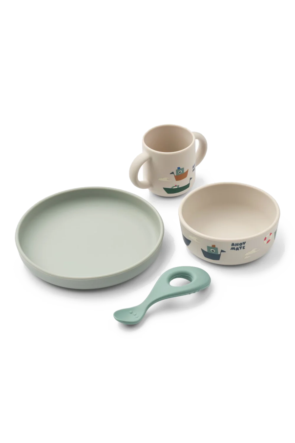 Set: mug, spoon, bowl, plate od Liewood
