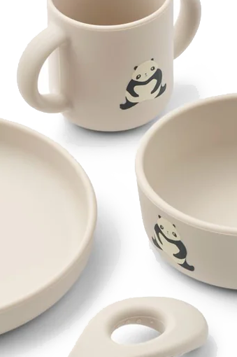Liewood Juego: taza, cuchara, cuenco, plato