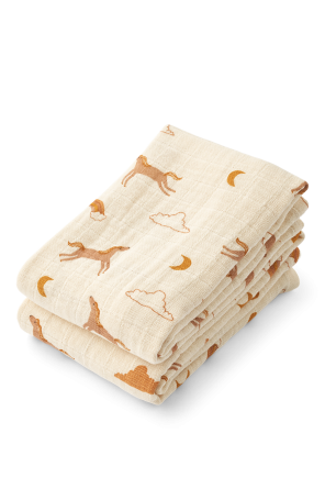 Set of two muslin cloths